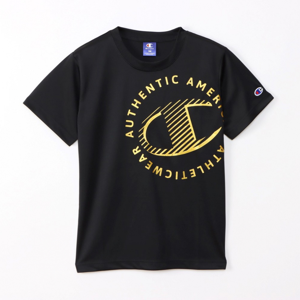 半袖機能Tシャツ T-SHIRT(ブラック-130cm)