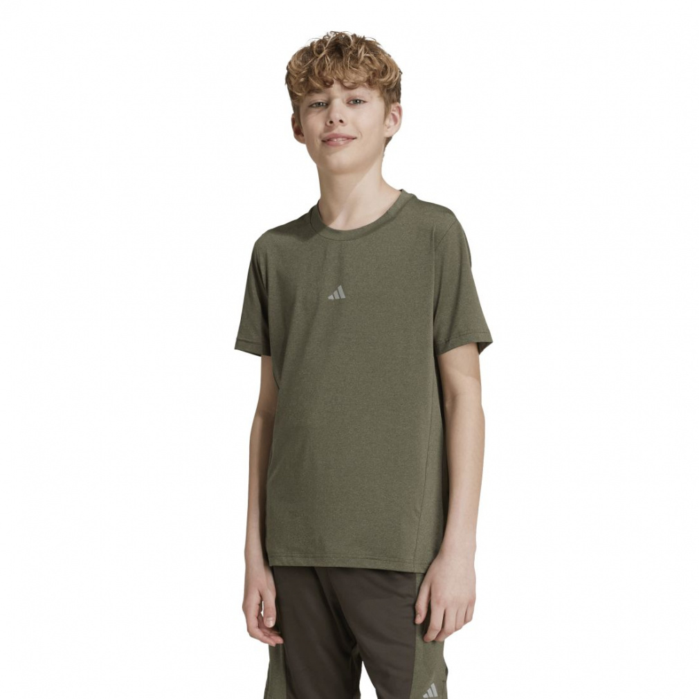 アディダス ジュニア キッズ 子供 半袖 機能 Tシャツ トレーニング AEROREADY ヘザー半袖Tシャツ KMR64 IW0802 IR6214 IR6213 スポーツウェア adidas