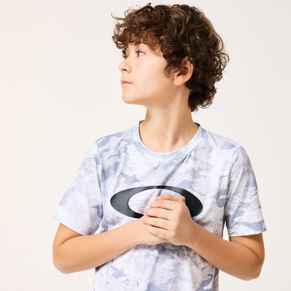 YTR QD SS GRAPHIC TEE 11.0(ホワイト×ライトグレー-130cm)