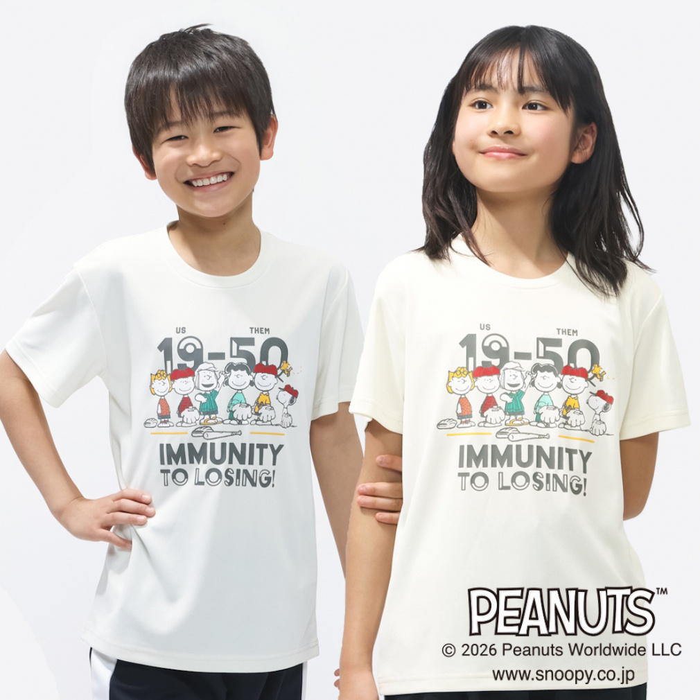 ICOOL 遮熱UV グラフィックTシャツ 集合 TIGORA(オフホワイト-100cm)