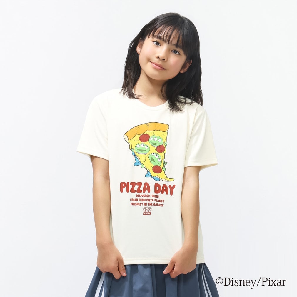 ICOOL 遮熱UV グラフィックTシャツ トイストーリー TIGORA(オフホワイト-110cm)