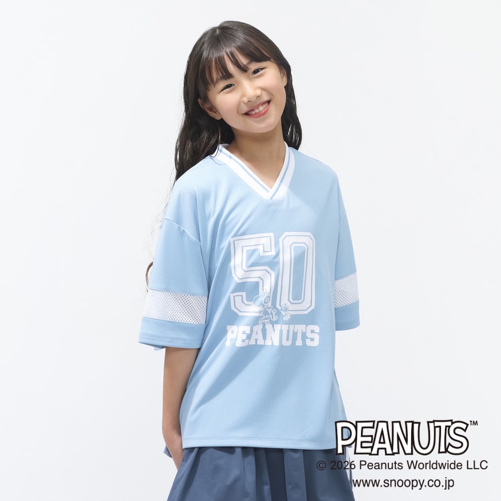 iCOOL 遮熱UV フットボールTシャツ TIGORA(サックスブルー-120cm)