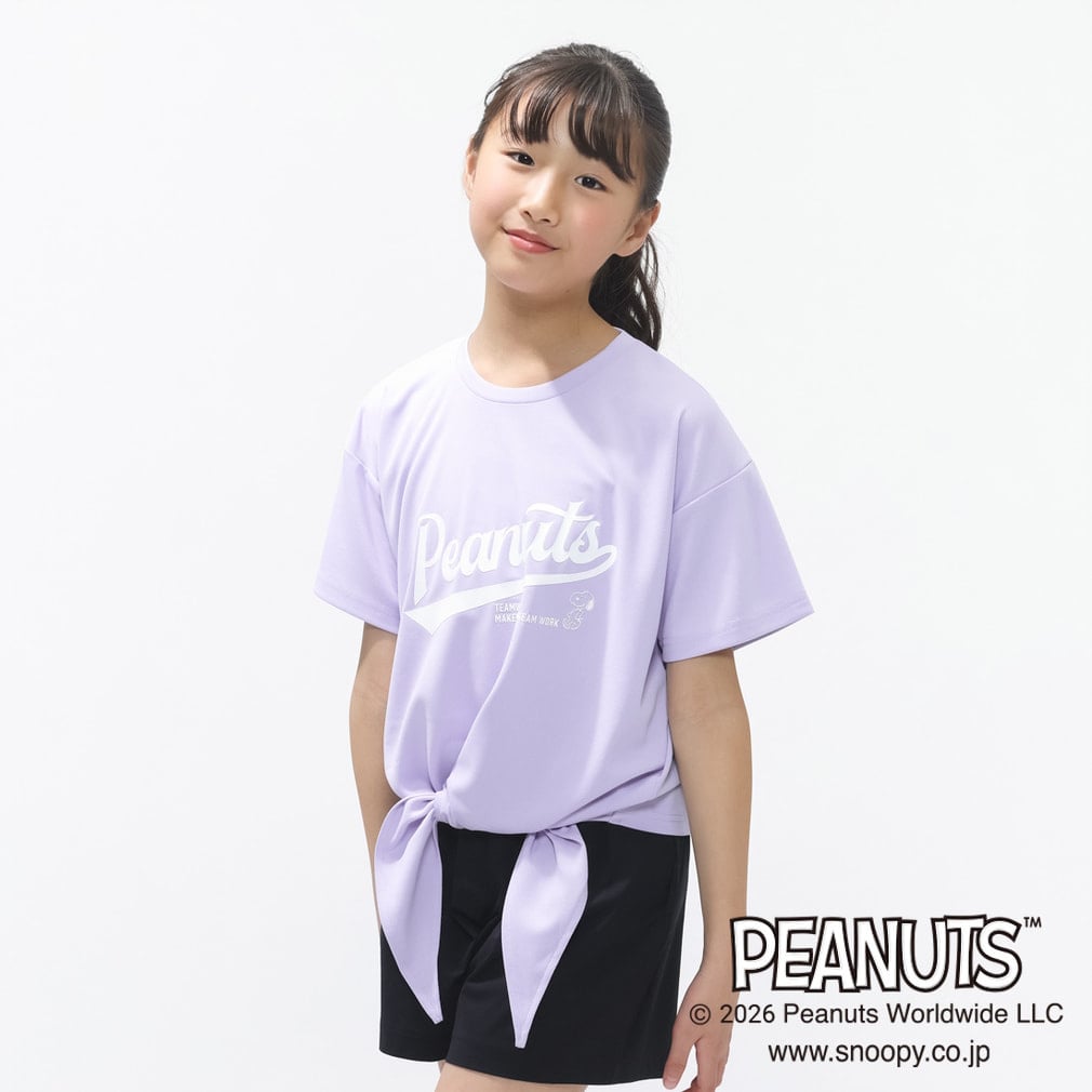 iCOOL 遮熱 裾絞りTシャツ TIGORA(ラベンダー-110cm)