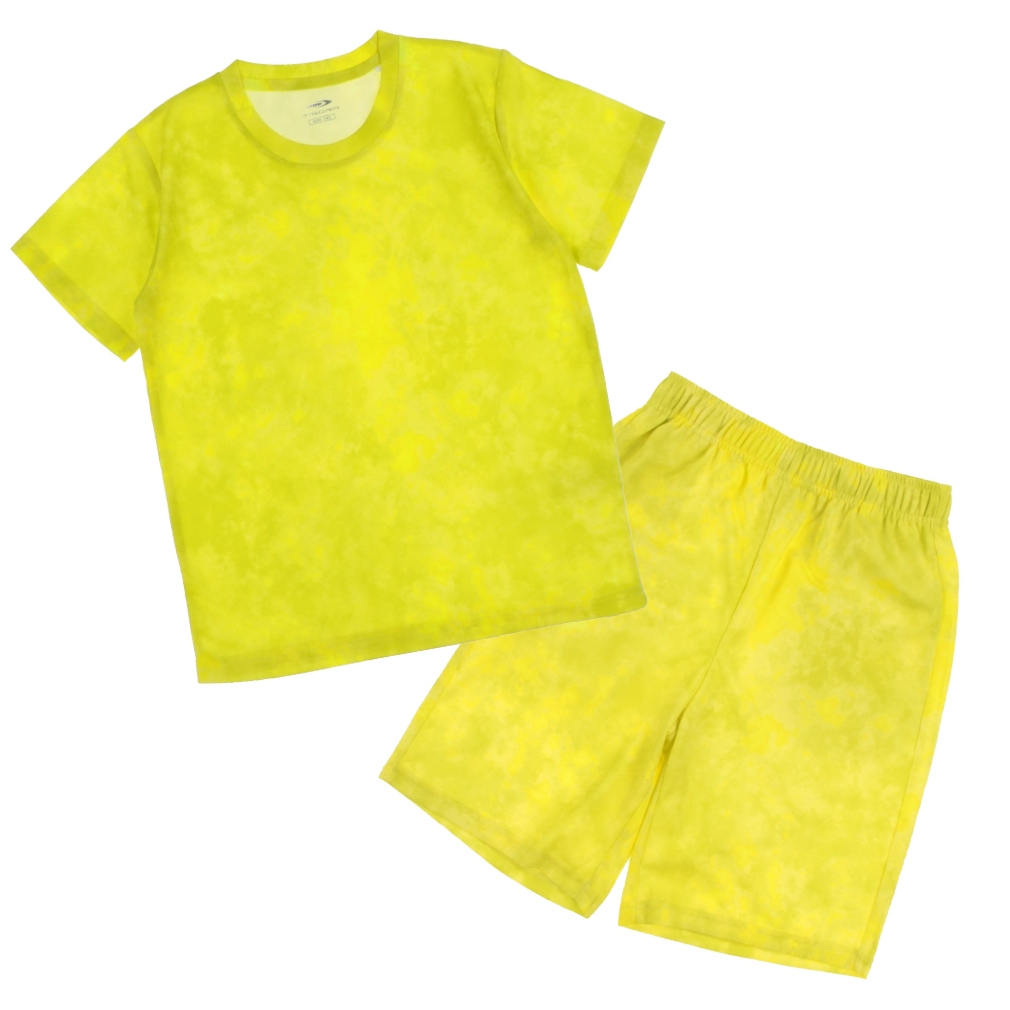 iCOOL Tシャツ ショートパンツ 上下セット(フラッシュイエロー-100)