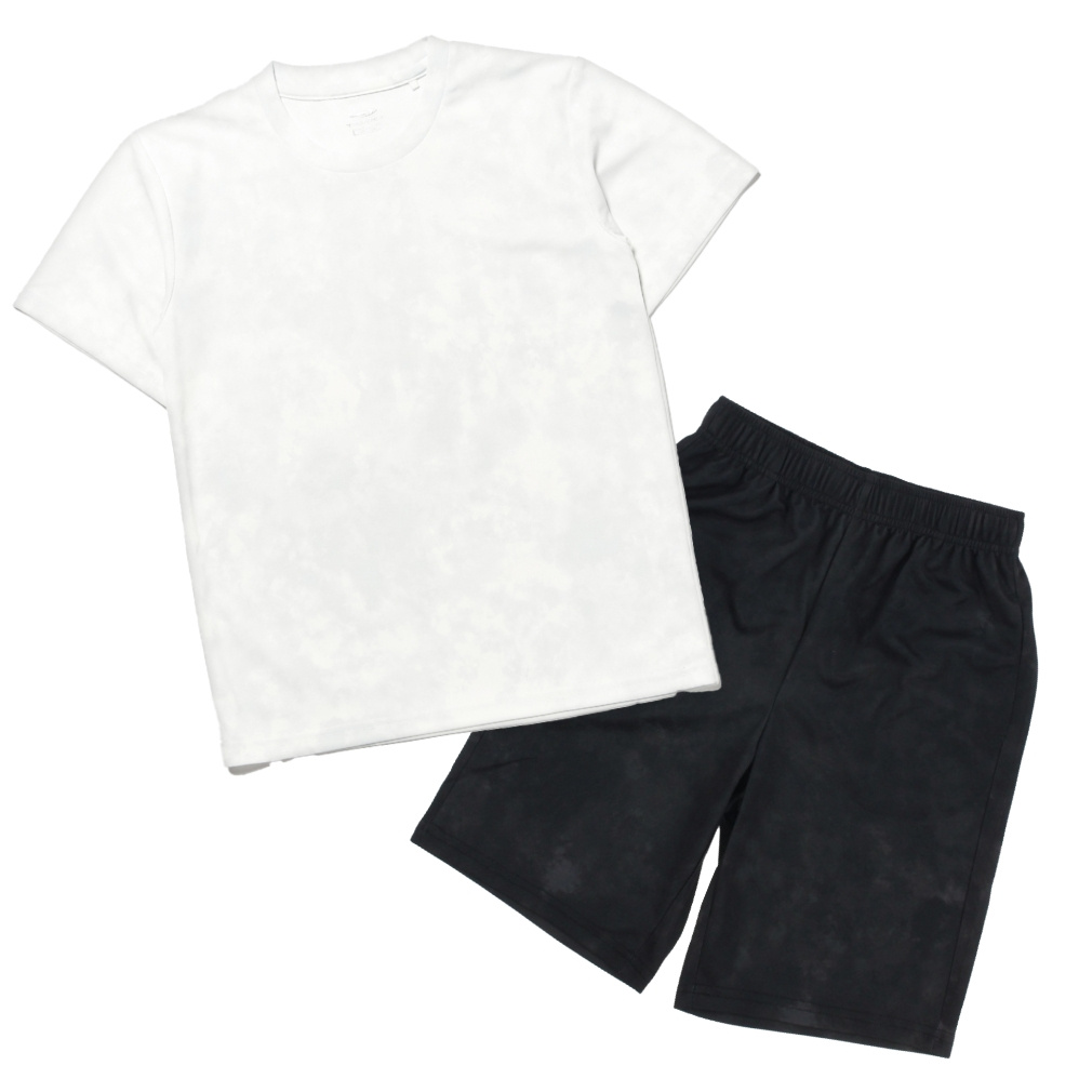 iCOOL Tシャツ ショートパンツ 上下セット(ホワイト-100)