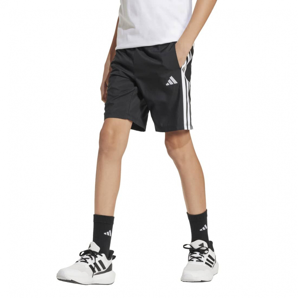 エッセンシャルズ クライマクール ショーツ キッズ(ブラック-130cm)