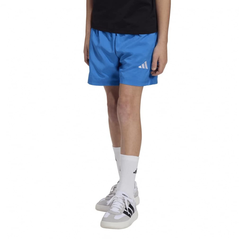 エッセンシャルズ クライマクール ショーツ キッズ(ブルー-130cm)