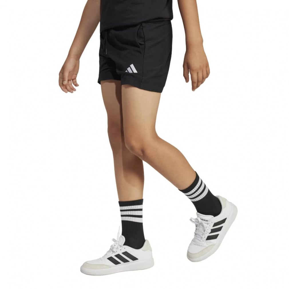 エッセンシャルズ クライマクール ショーツ キッズ(ブラック-130cm)