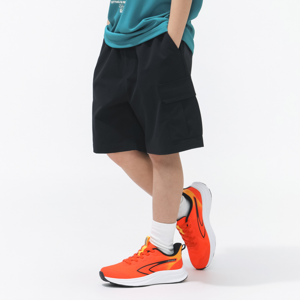 撥水カーゴショーツ(ブラック-100cm)