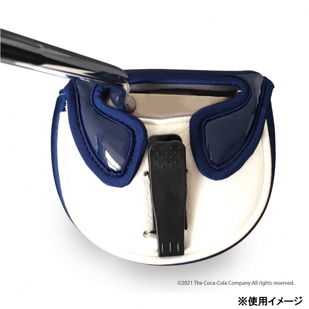 コカ・コーラ PU マレット型パターカバー 裏面のクリップでベルトなど