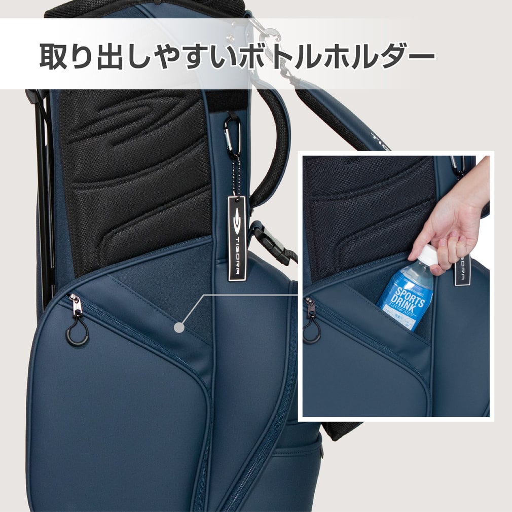 ティゴラ PUスタンドキャディバッグ (TR-0B1005STCB) メンズ ゴルフ