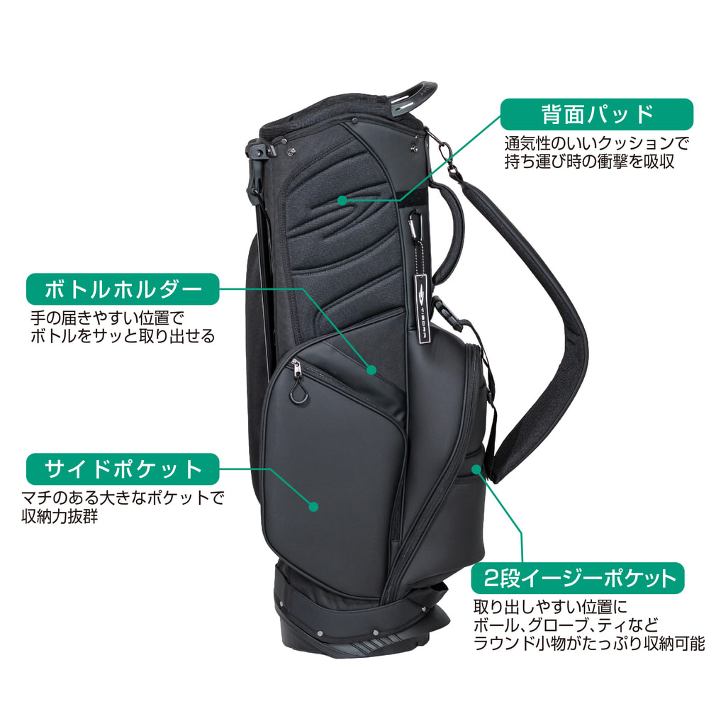 ティゴラ PUスタンドキャディバッグ (TR-0B1005STCB) メンズ ゴルフ