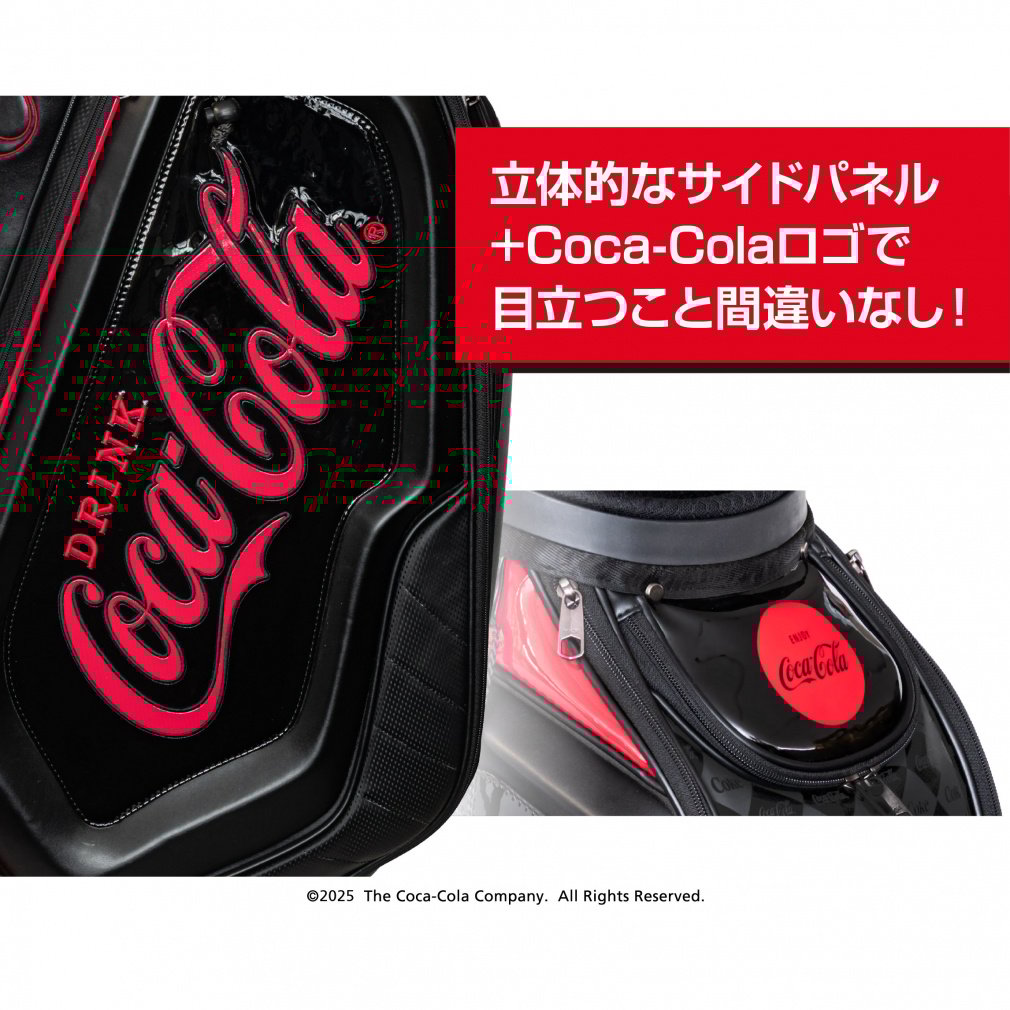 コカ・コーラ ハイグレード キャディバッグ9型【黒×赤】新品! キャディバッグ 9型 CC-0B1004CB|Alpen Online