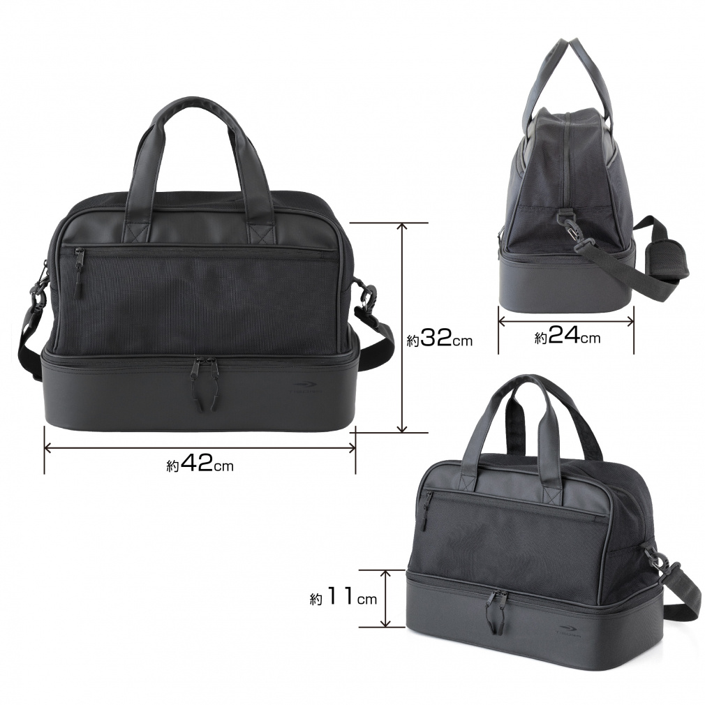 ティゴラ シューズ収納2層式ゴルフボストンバッグ TR-0B1004BB2 メンズ