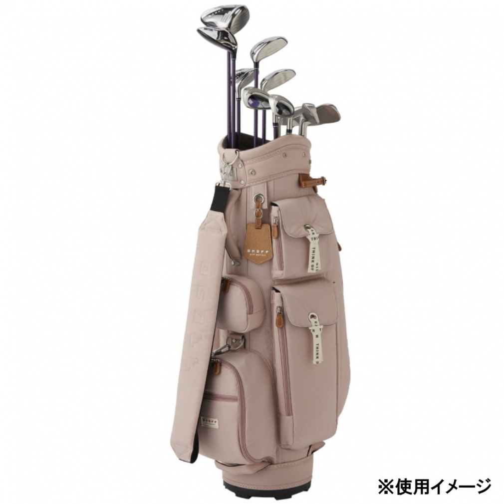 オノフ レディース キャディバッグ 8.5型 (OB0722) 女性らしいロゴ