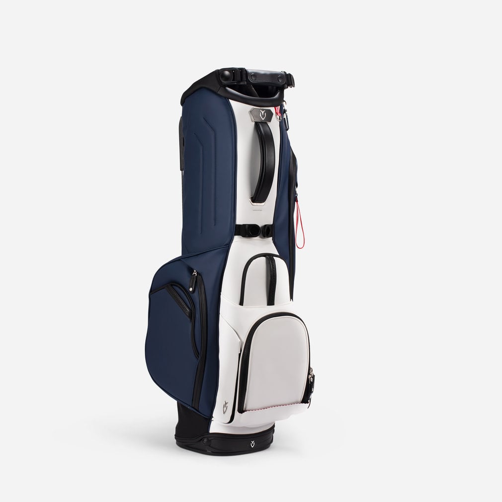 Vessel ゴルフバッグ ネイビー/ホワイト ベゼル PLAYER 5.0 DOUBLE ゴルフ キャディバッグ 8.5型 VESSEL｜Alpen