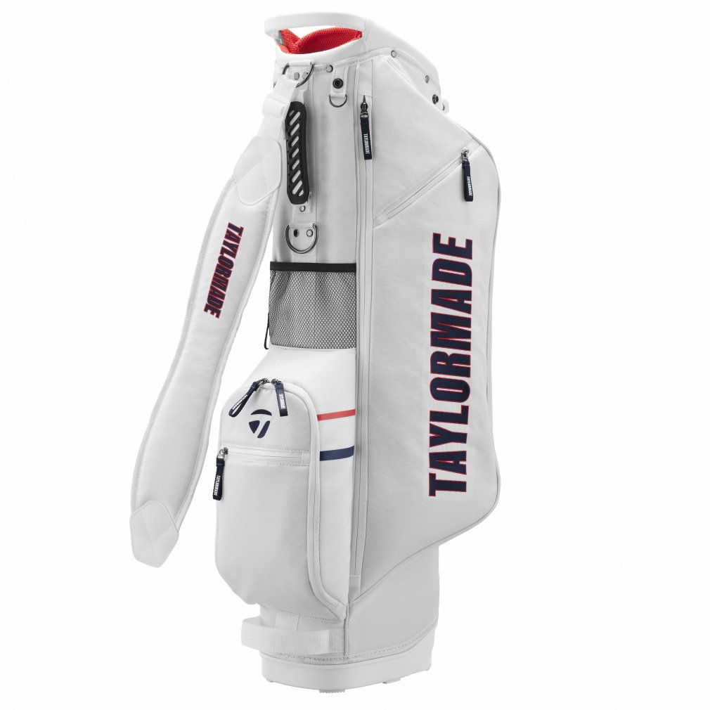 TaylorMade スタンドゴルフバッグ 白黒 グラフィックロゴ スタンドバッグ UN057｜Alpen Online
