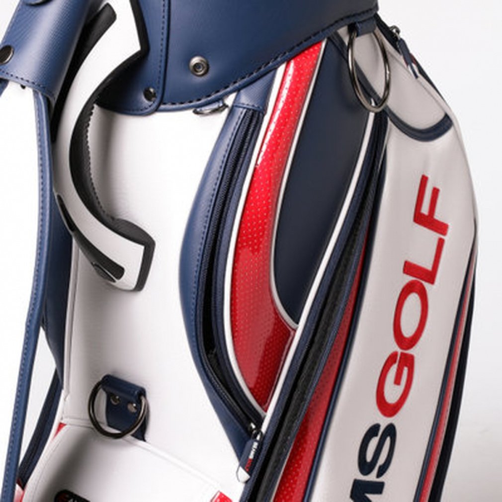 BEAMS GOLF / new ツアー プロ キャディバッグ　レッド×ネイビー ビームスゴルフ ツアー プロ キャディバッグ 9型 (8161002183