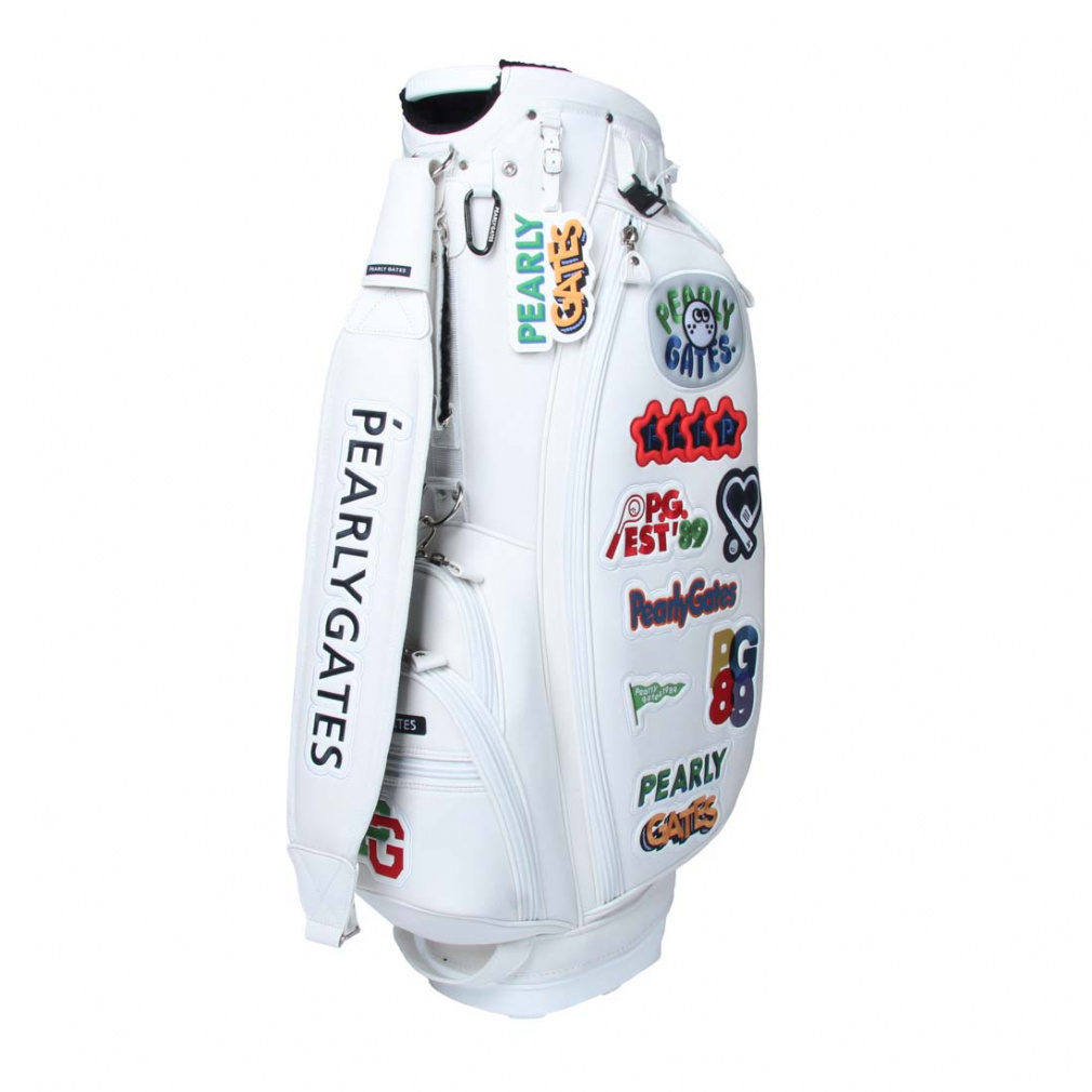 PEARLY GATES ロゴプリント ゴルフバッグ PEARLY GATES ロゴプリント