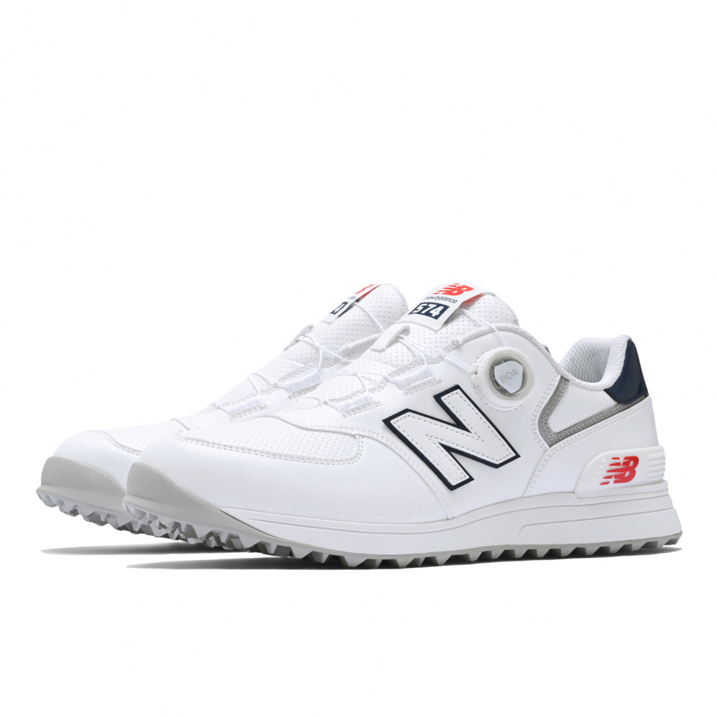New Balance 574 BOA ゴルフシューズ ホワイト ニューバランス ゴルフシューズ 574 v3 SL BOA(R) WGBS574 C