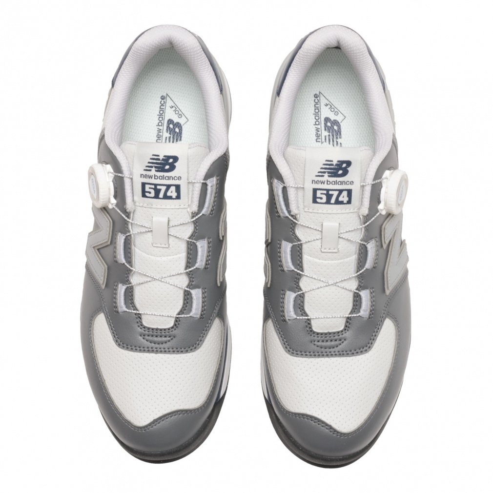 【新品未使用】New Balance 574 グレー ゴルフシューズ 楽天市場】ニューバランス 574 グレー（ゴルフ｜スポーツ