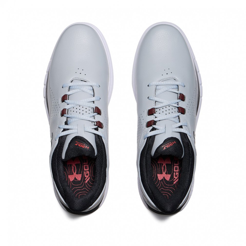 Under armour ゴルフスニーカー27.5白 (国内未発売） UAドライブ フェード スパイクレス ワイド 2025年モデル 3027085