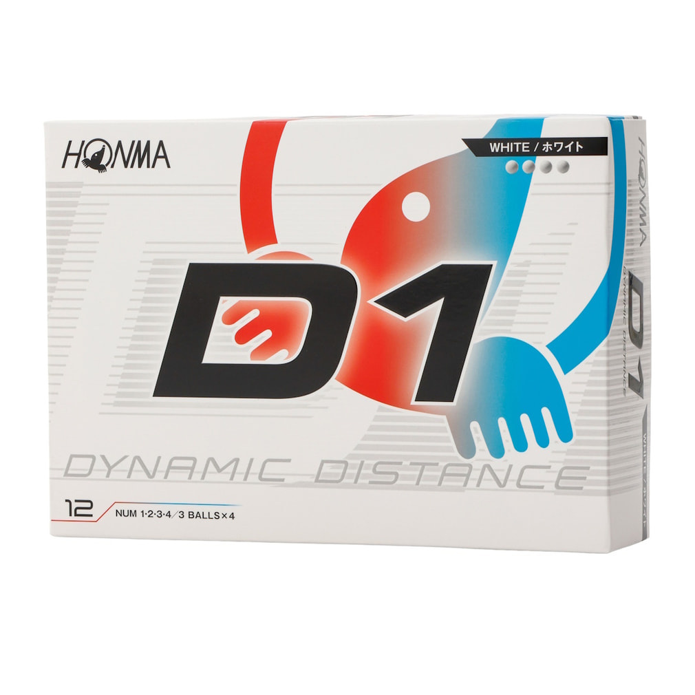 ホンマ D1 Ball 2026 (BT12602) 2ダース(24個入) ゴルフ 公認球 HONMA