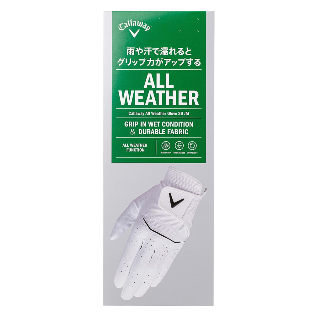キャロウェイ ゴルフグローブ 左 All Weather Glove 26 JM 3枚セット