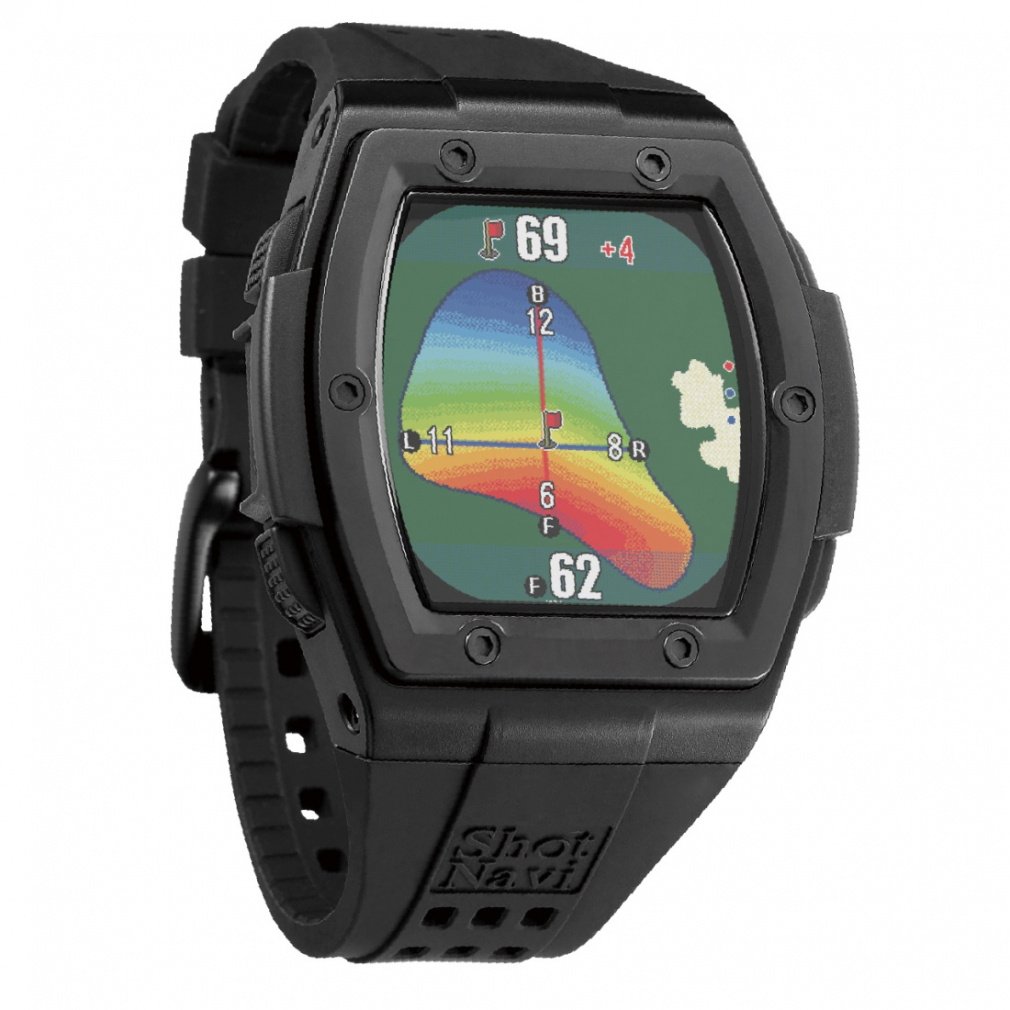 ショットナビ 距離計 クレスト2 ブラック 時計 GPS ナビ みちびき