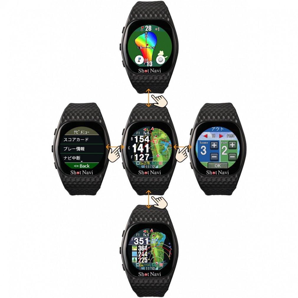 距離計 ショットナビ インフィニティタッチ ブラック INFINITY Touch