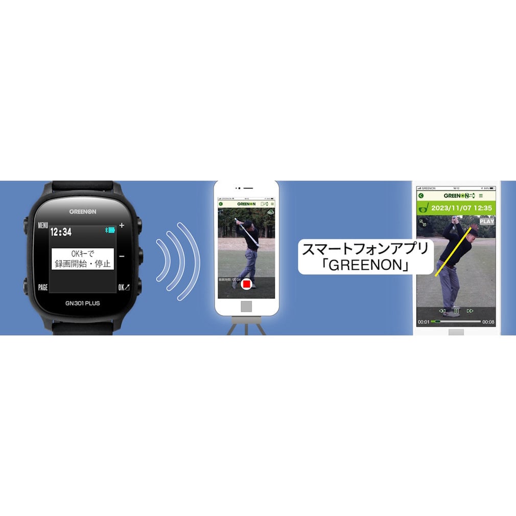 グリーンオン THE GOLF WATCH NORM GN301 PLUS ゴルフ 距離測定器 距離