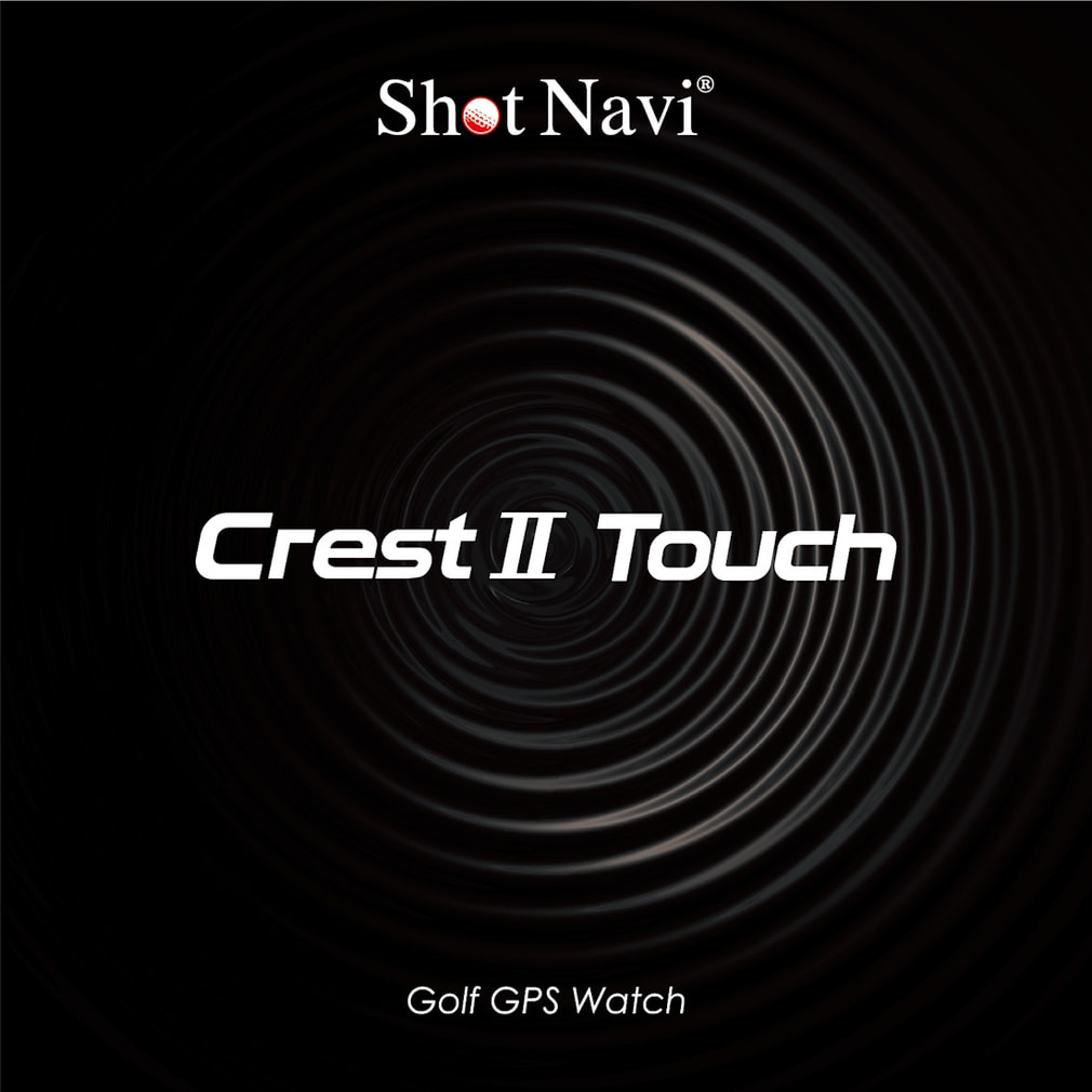 距離計】ショットナビ Crest II Touch(BK) (0805508706) ゴルフ 距離