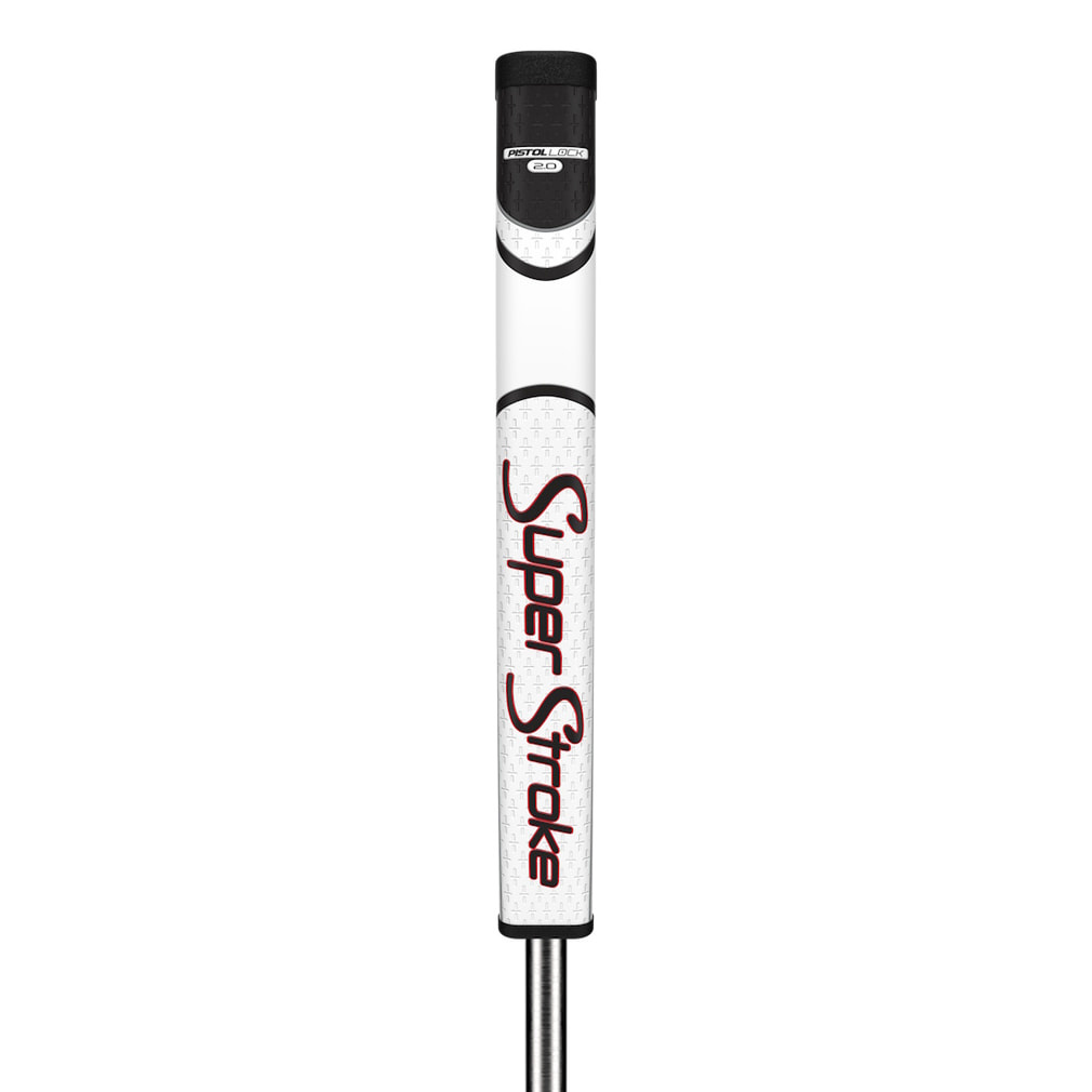 ストロークグリップセット｜アンチトップロール スーパーストローク SS ピストルロック2.0 WH/RD (GR-278) ゴルフ