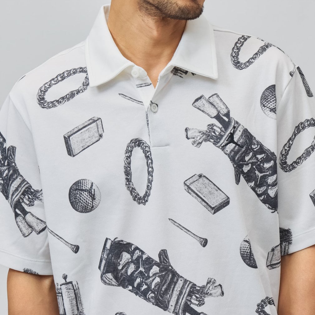 ジョーダン ゴルフウェア 半袖シャツ 秋 冬 Dri-FIT ゴルフ AOP S/S