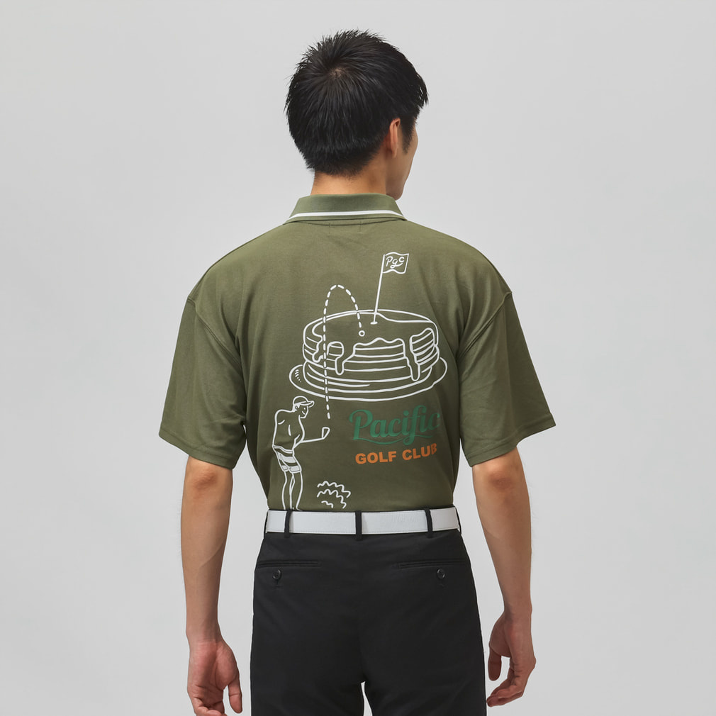 パシフィックゴルフクラブ ゴルフウェア 半袖シャツ 秋 冬 GOLF AND