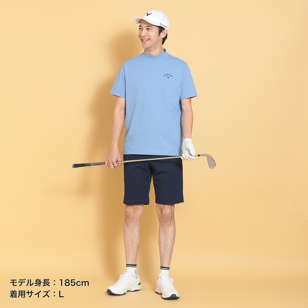 RomaRo ゴルフシャツ ホワイト サイズL サンバイザーセット RomaRo