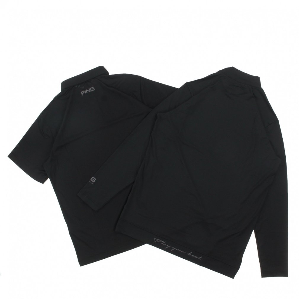 限定お値下げ中！PING ゴルフウェアセット ピン ゴルフウェア セットシャツ 秋 冬 レイヤードツインセット