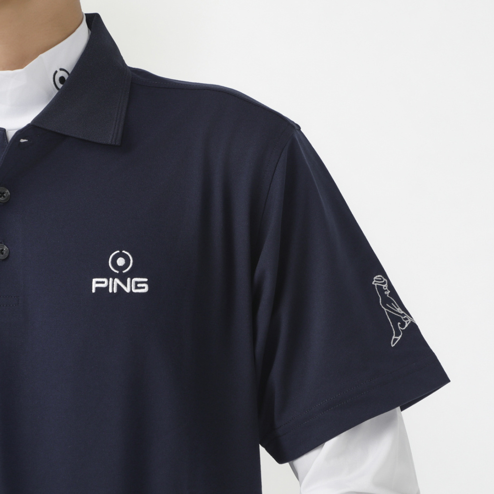 ピン ゴルフウェア セットシャツ 秋 冬 24FW レイヤードツインセット