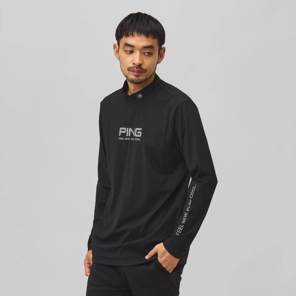 ピン ゴルフウェア セットシャツ 秋 冬 レイヤードツインセット