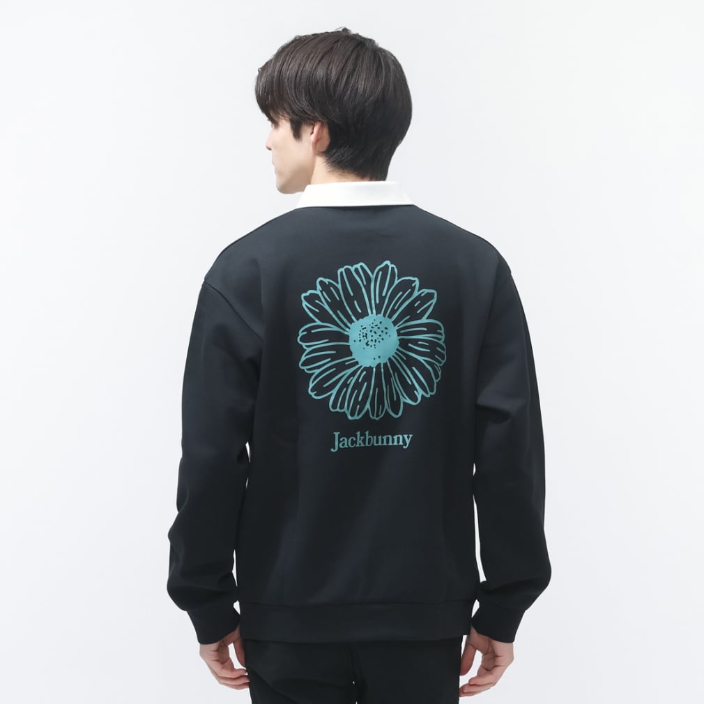 anrealage homme 長袖ポロシャツ 黒/白 apl-269_11_94a4a944-28c8-4864-