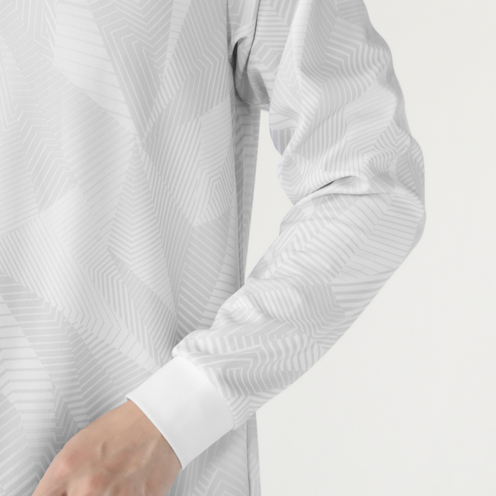 ティゴラ ゴルフウェア 長袖シャツ 秋 冬 幾何学柄プリント 総柄