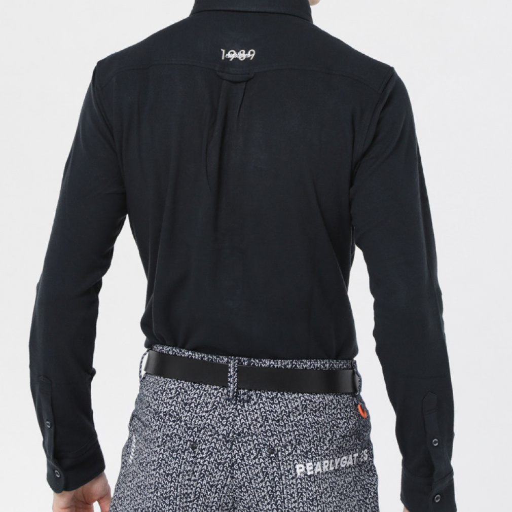 パーリーゲイツ ゴルフウェア 長袖シャツ 秋 冬 ストレッチカノコ