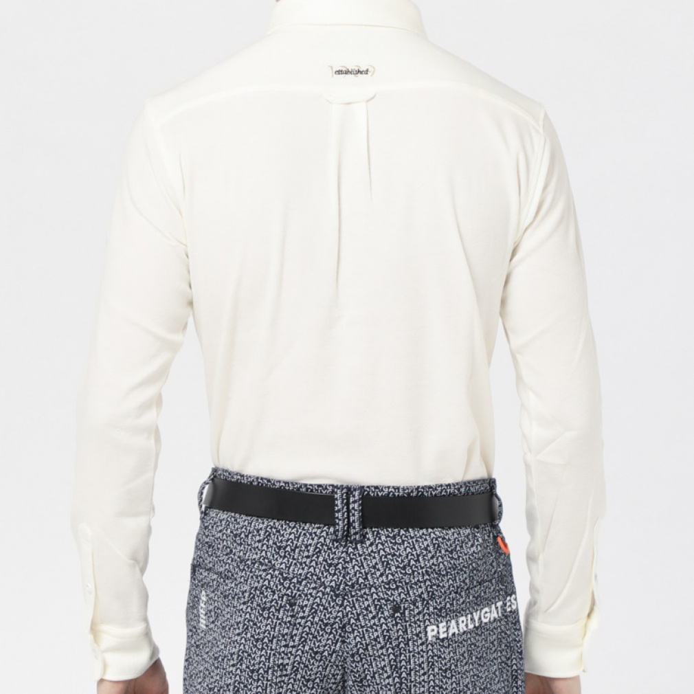 パーリーゲイツ ゴルフウェア 長袖シャツ 秋 冬 ストレッチカノコ