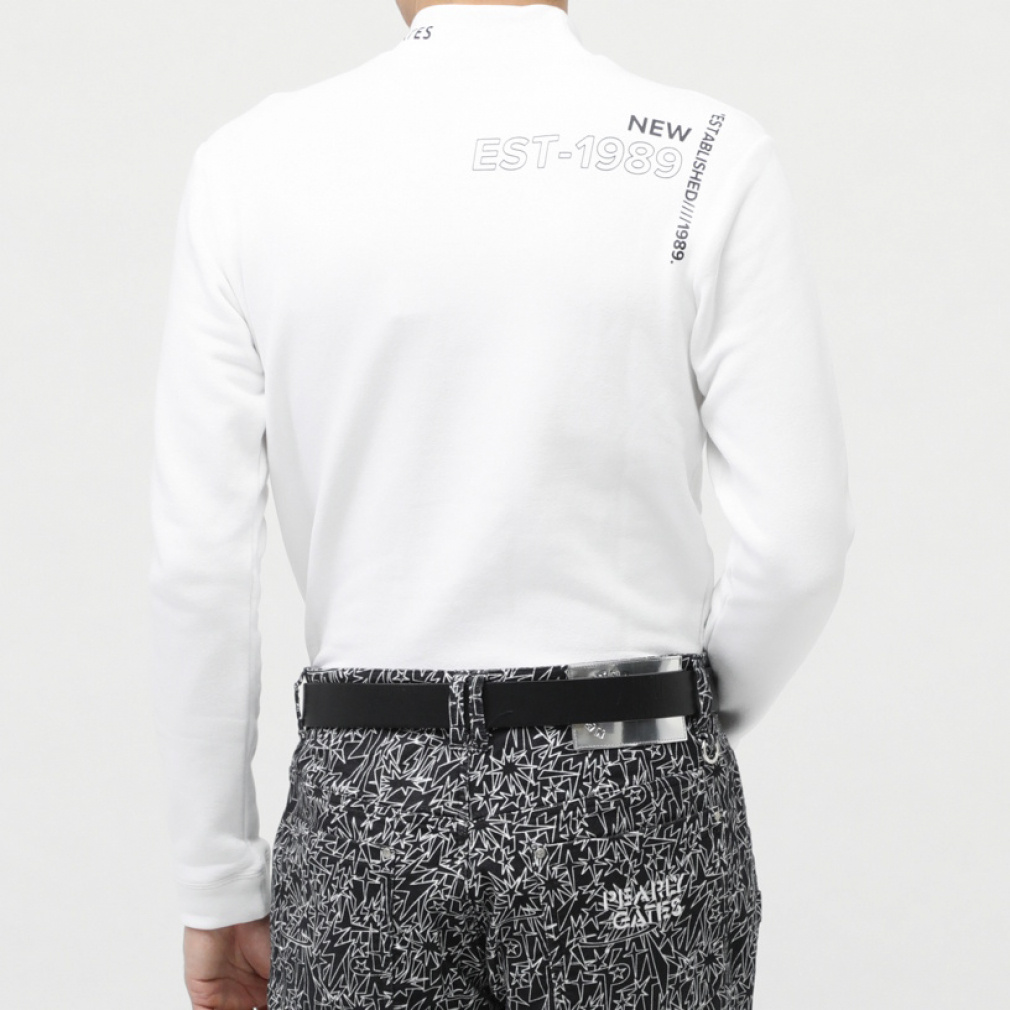 パーリーゲイツ ゴルフウェア 長袖シャツ 秋 冬 コットンストレッチ裏