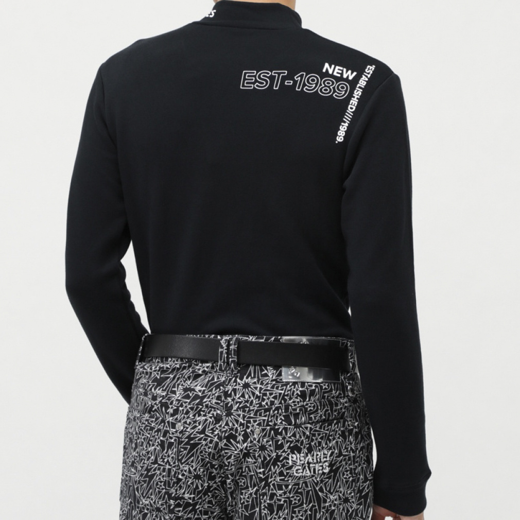 パーリーゲイツ ゴルフウェア 長袖シャツ 秋 冬 コットンストレッチ裏