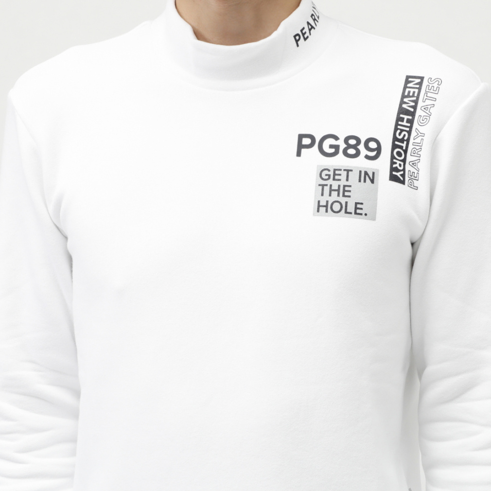 パーリーゲイツ ゴルフウェア 長袖シャツ 秋 冬 コットンストレッチ裏