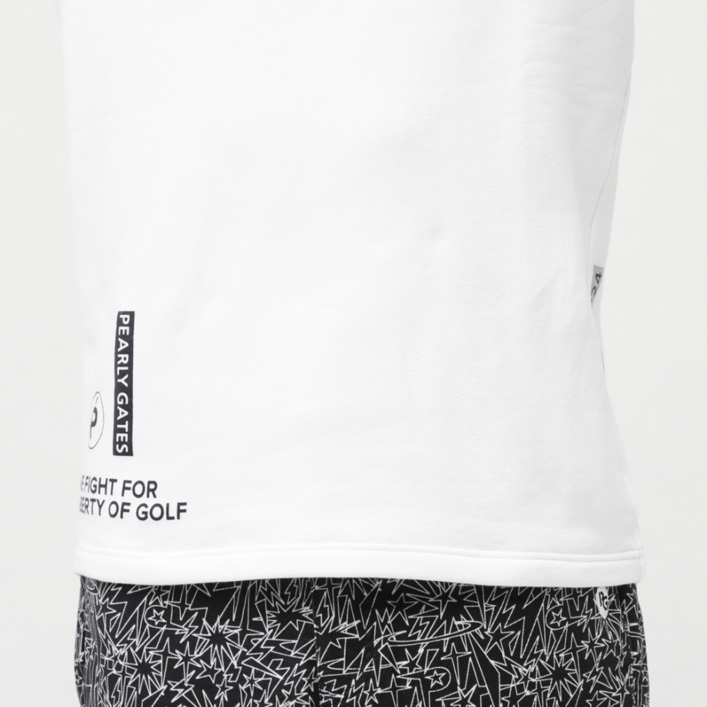 パーリーゲイツ ゴルフウェア 長袖シャツ 秋 冬 コットンストレッチ裏