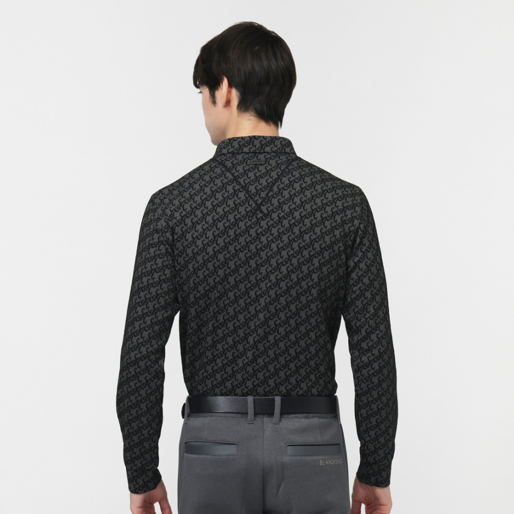 セントアンドリュース ゴルフウェア 長袖シャツ 秋 冬 SAロゴふくれ
