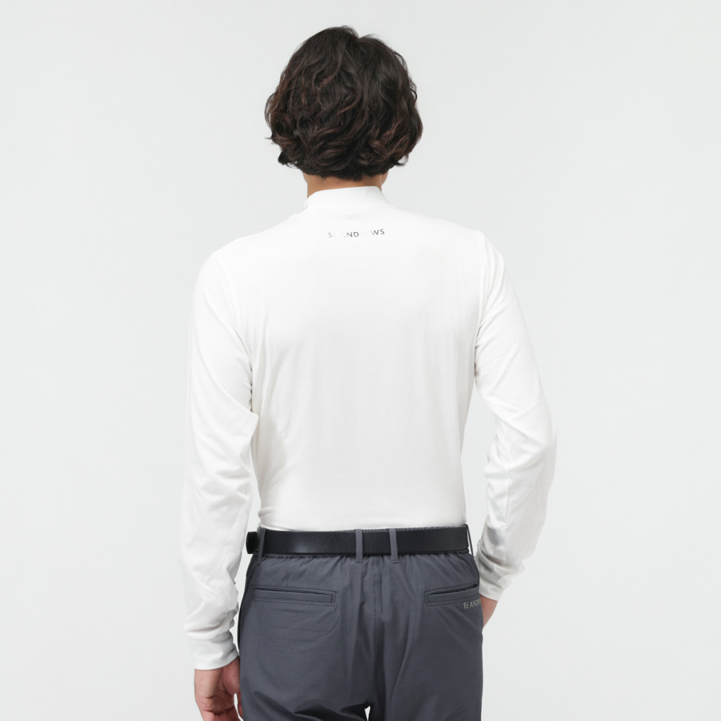 未使用 セントアンドリュース◆長袖 モックネック ウェア◆ホワイト LLサイズ セントアンドリュース StANDREWS レディースシャツ プレミアウォーム