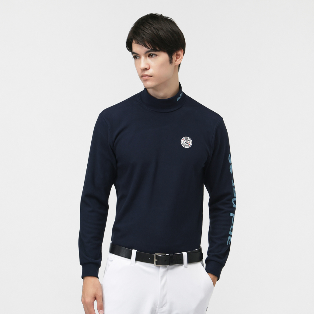 アンパスィ ゴルフウェア 長袖シャツ 秋 冬 ハイネックシャツ(メンズ